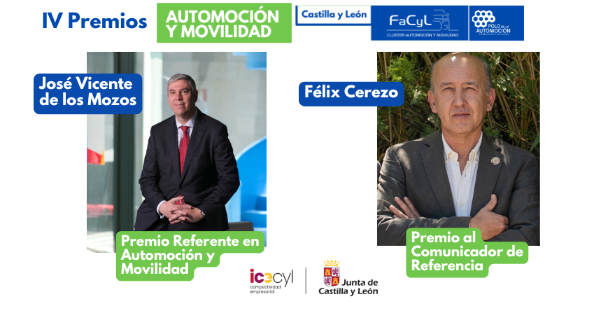 En este momento estás viendo Cluster FaCyL premia a José Vicente de los Mozos y Félix Cerezo por su contribución a la automoción
